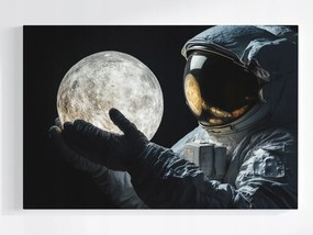 Vászonkép Canvas Asztronauta Utazó Hold Űr Fény 120x80