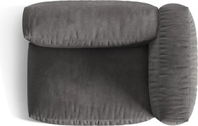 Szürke bársony kanapé modul (jobb oldali) Martina – Micadoni