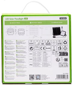 Aigostar - LED állítható fényerőjű napelemes reflektor 50W IP66 + DO