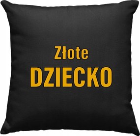 Arany baba párna, fekete