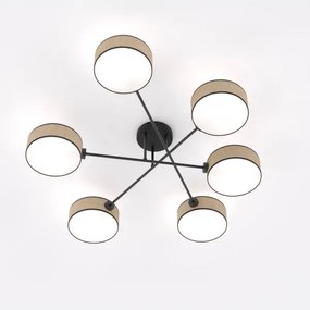 Felületre szerelt csillár MAGA 6xE14/10W/230V bézs