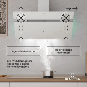 Klarstein Alina páraelszívó, 90 cm, Okos, 615 m³/h, Csendes, EEK A