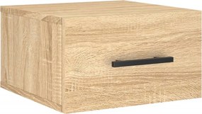 vidaXL sonoma tölgy színű falra szerelhető éjjeliszekrény 35x35x20 cm
