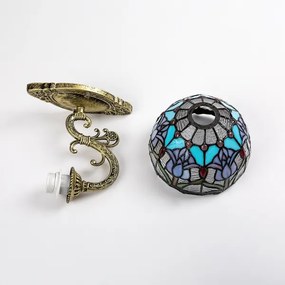 Brilagi - Tiffany ólomüveg falilámpa LORAS 1xE27/40W/230V