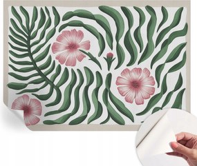 Öntapadós fotótapéta Nappaliba és Hálószobába Virágok levelek 208x146