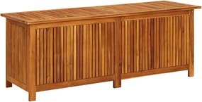 Tömör Akácfa Kerti Tárolóláda 150 X 50 X 58 Cm