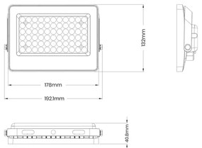 LED Reflektor napelemes panellel FOCUS 60W/10000 mAh 3,2V 6000K IP65 + távirányító