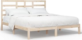 vidaXL tömör fa ágykeret matrac nélkül 200 x 200 cm