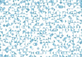 Tapéta Kék háromszögek geometria vinil 368x254 minimalizmus absztrakt+ragasztó