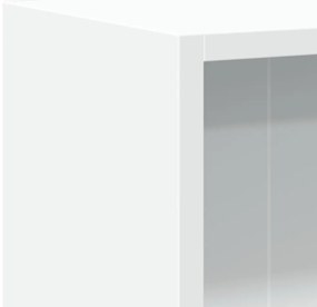 fehér szerelt fa könyvespolc 60 x 24 x 76 cm