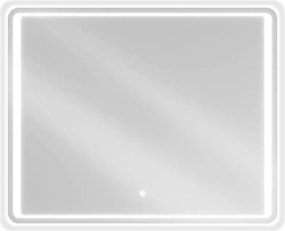 Mexen Zusa megvilágított fürdőszobai tükör 100 x 80 cm, LED 6000K, párásodásgátló - 9808-100-080-611-00