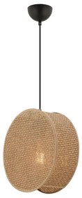 BIG DRUM zsinóros függőlámpa 1xE27/60W/230V barna