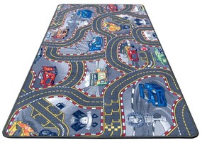 Play Race Track gyerek futószőnyeg, 90 x 200 cm - Hanse Home