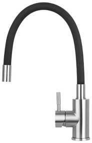 Concept BDC7138 - Mosogató csaptelep rugalmas kifolyókarral, fényes króm/fekete