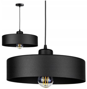 Függőlámpa fekete fém búrával | Loft - Industrial | Glimex Lavor Large 1xE27 GOL69C