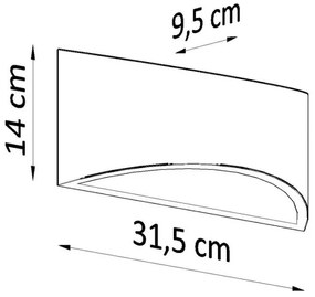 Sollux SL.0834 - Fali lámpa VIXEN 1xG9/40W/230V