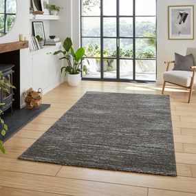 Sötétszürke mosható szőnyeg újrahasznosított szálakból 120x170 cm Flores – Think Rugs