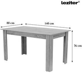 Lola 4+1 étkező garnitúra fehér-fehér