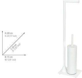 WENKO 26072100 - WC-kefe HELLA 15x69 cm fehér