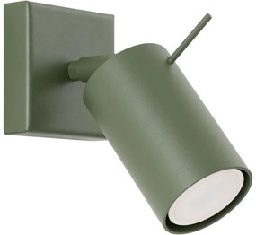 Sollux SL.1500 - Fali spotlámpa RING 1xGU10/10W/230V zöld