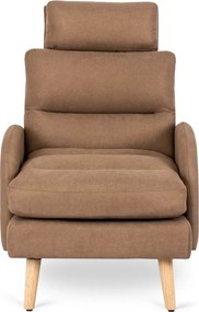 Kényelmes Fotel Barna Színben Lábtartóval. HENRY Belföldi Raktárról