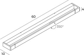 Fürdőszoba Tükörmegvilágító Lámpa Fehér FLINK MAXLIGHT W0308
