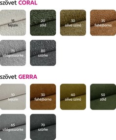 Sarokkanapé, szürkésbézs Taupe, jobbos, MURIEL ROH