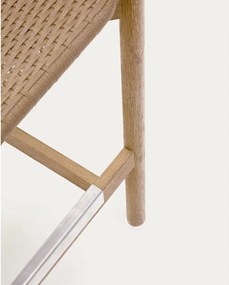 Natúr színű tömörfa kerti bárszék Arinella – Kave Home