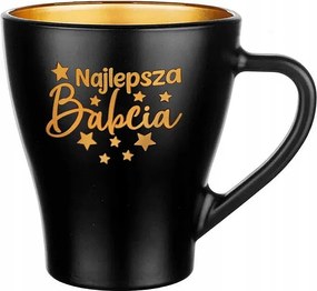 Csodálatos matt fekete bögre nagyinak, ajándék nagyinak Nagymama Napjára