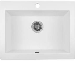 Laveo Komodo, 1 kamrás gránit mosogató 586x490x221 mm, fehér, LAV-SBK_610A