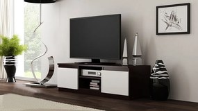Milanga RTV120 MIX TV állvány, 120x36x40 cm, wenge-fehér