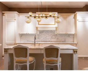 Globo 56135-9H - LED Csillár zsinóron RIHA 9xG9/3W/230V sárgaréz