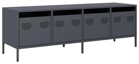 antracit hidegen hengerelt acél TV-szekrény 135x39x43,5 cm