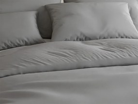 Lux szürke gombos pamut ágyneműhuzat