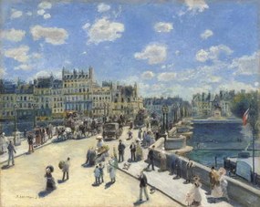 Reprodukció Pont Neuf, Paris, 1872, Pierre Auguste Renoir