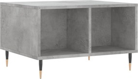 vidaXL betonszürke szerelt fa dohányzóasztal 60 x 50 x 36,5 cm