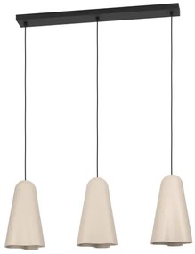 Eglo 390364 - Csillár zsinóron TOLLERIC 3xE27/40W/230V bézs