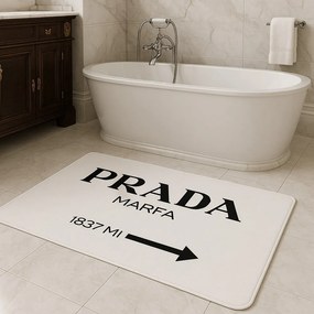 Fehér bársony fürdőszobai kilépő szett 2 db-os 60x100 cm Prada – Mila Home