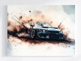 Canvas Vászonkép Sportautó Drift Tuning Racing Auto 100x75