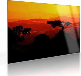Kép - naplemente (üvegen) (70x50 cm)