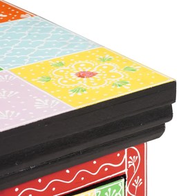 Fali TV szekrény 60x30x24 cm Szilárd Fa Durva Mangó
