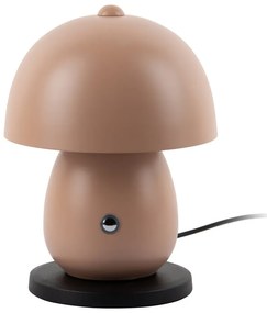Világosbarna LED asztali lámpa fém búrával (magasság 18 cm) Mono LED – Leitmotiv