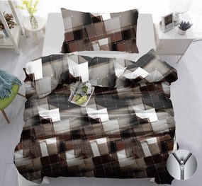 Pamut ágynemű VAREON barnásszürke Ágyneműhuzat mérete: 70 x 90 cm | 140 x 200 cm