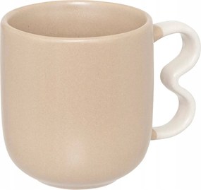 Kerámia Bögre Kicsi 120 ml Eszpresszó Kávéhoz Modern Bézs Szín