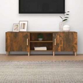 Füstös tölgyszínű szerelt fa tv-szekrény 150 x 30 x 50 cm