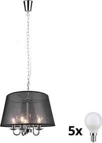 Reality - láncos LED csillár CIMA 5xE14/40W/230V fekete