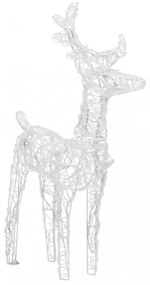 akril rénszarvasos-szános karácsonyi dísz 160 LED-del 130 cm