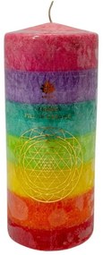 Arome Chakra gyertya, illatmentes, 460 g, 7színben