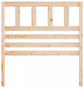 tömör fenyőfa ágyfejtámla 96 x 4 x 100 cm