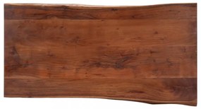 tömör akácfa dohányzóasztal természetes szélekkel 115x60x40 cm
